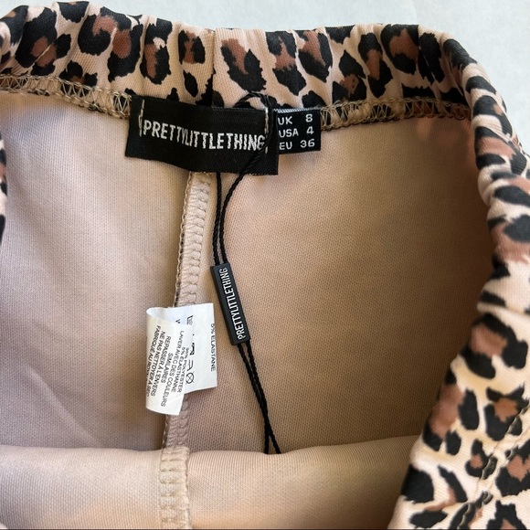 PrettyLittleThing Cheetah Print Shorts Size 4 - Picture 2 of 5